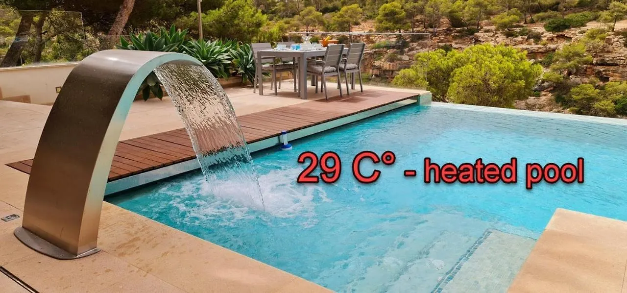 * The Crystal Bay * Luxury Bay And See View Villa Cala Pi  Hiszpania